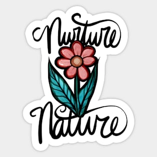 Nurture Nature Blooming Flower Sticker